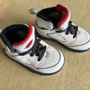 Air Jordans- Sz 7c. Wht/Blk/Red
